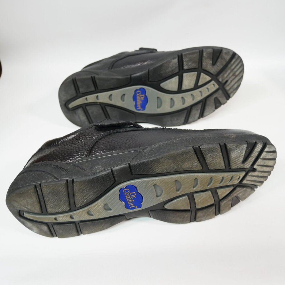 Mens Dr Comfort Scott #9210 Diabetic Casual Leather Black Shoes Size 10xw - Picture 6 of 7